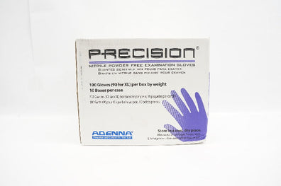Adenna PCS776 Precision Nitrile Examination Gloves, Large - Case of 1000